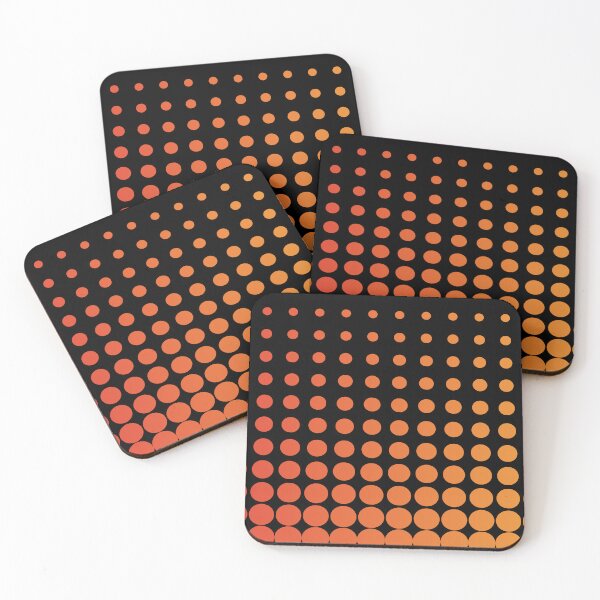 Item preview, Asymmetrical graded circular pattern on a black background designed and sold by XANTHIPPI.