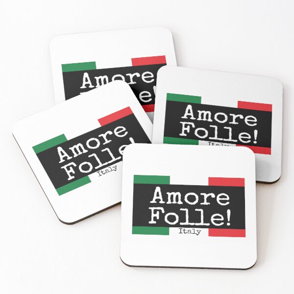 Item preview, Italian Flag Amore Folle Mad Love italy designed and sold by Freshinkshop.