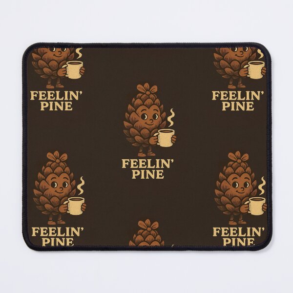 Item preview, Feelin’ Pine – Cute Pinecone Coffee Retro Design designed and sold by tarotstarostina.