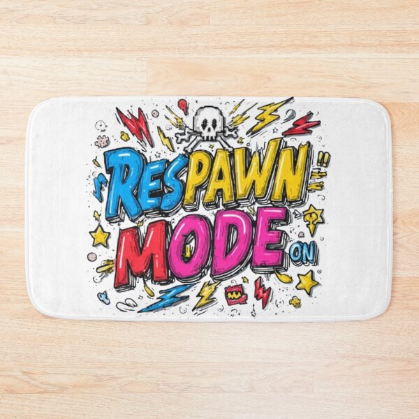 Item preview, Respawn Mode On – Funny Gamer Design designed and sold by AlexLineArt.