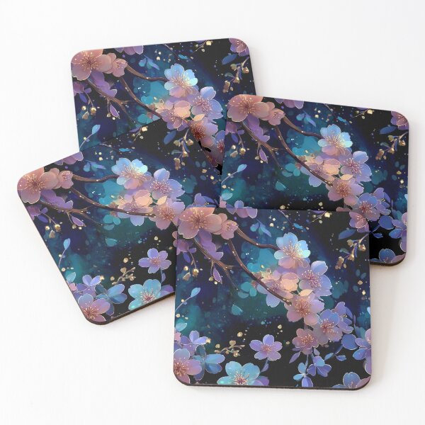 Item preview, Pink Cherry Blossoms at Night designed and sold by DarkmoorDesigns.