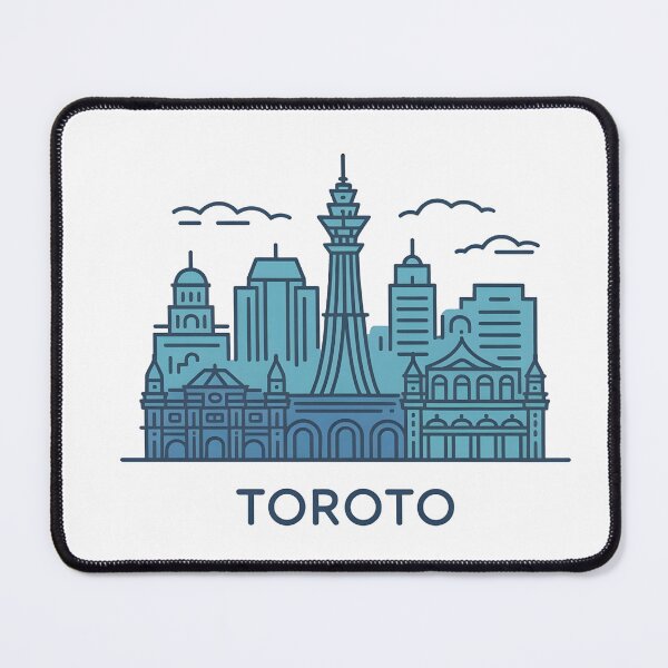 Item preview, Toronto City Skyline – Minimalist Cool Blue Travel Souvenir Design designed and sold by Paper Drip.