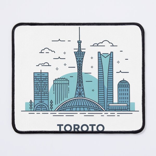 Item preview, Toronto City Skyline – Minimalist Cool Blue Travel Souvenir Design designed and sold by Paper Drip.