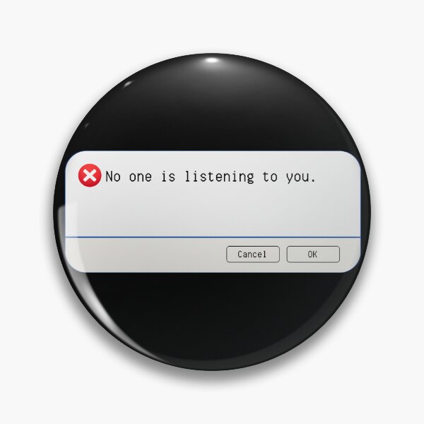 Artikelvorschau, UNERWARTETER FEHLER: Niemand hört Ihnen zu. - lustige Computerzeichen entworfen und verkauft von DesignsFromTW-S.