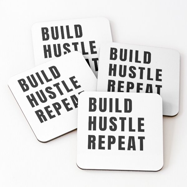 Item preview, Build Hustle Repeat—Entrepreneur Motivation Grind designed and sold by CholarCrafts.