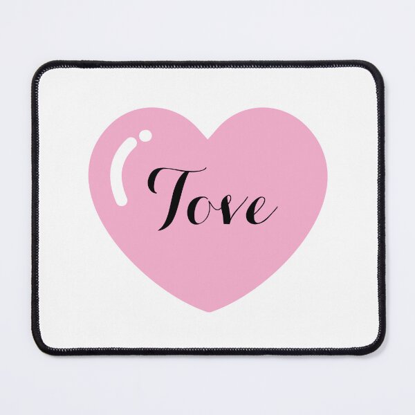 Item preview, Tove Name with Pink Heart designed and sold by Artbymonika.