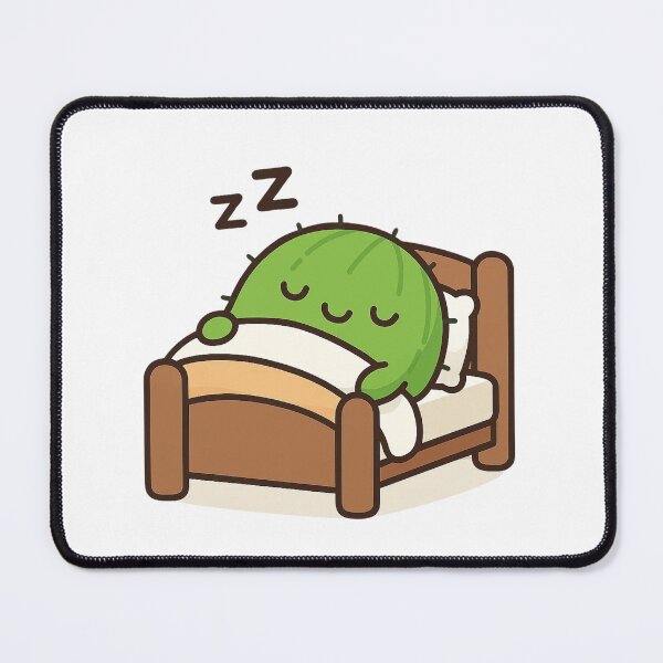 Item preview, Sleepy Cactus – Cute Kawaii Chibi Plant Design designed and sold by artbyTSR.