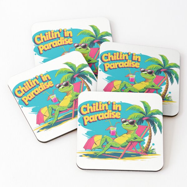 Item preview, Funny Summer Lizard Meme T-Shirt- Chillin’ in Paradise designed and sold by Taha Art Designs.