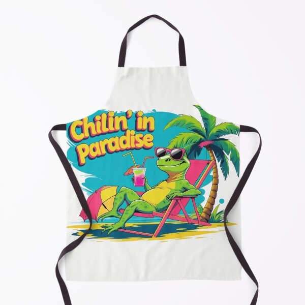 Item preview, Funny Summer Lizard Meme T-Shirt- Chillin’ in Paradise designed and sold by Taha Art Designs.