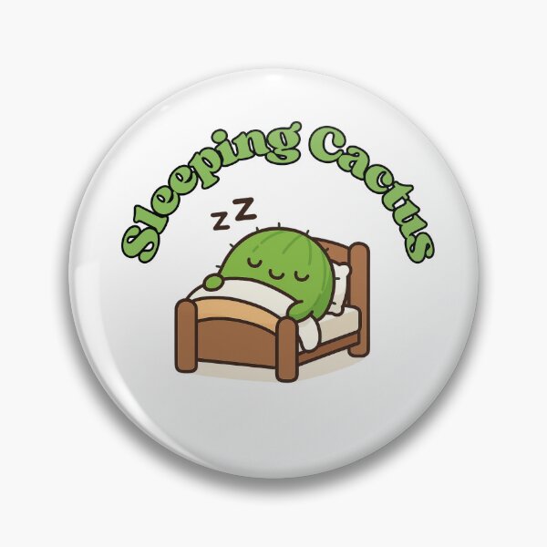 Item preview, Sleepy Cactus – Cute Kawaii Chibi Plant Design designed and sold by artbyTSR.