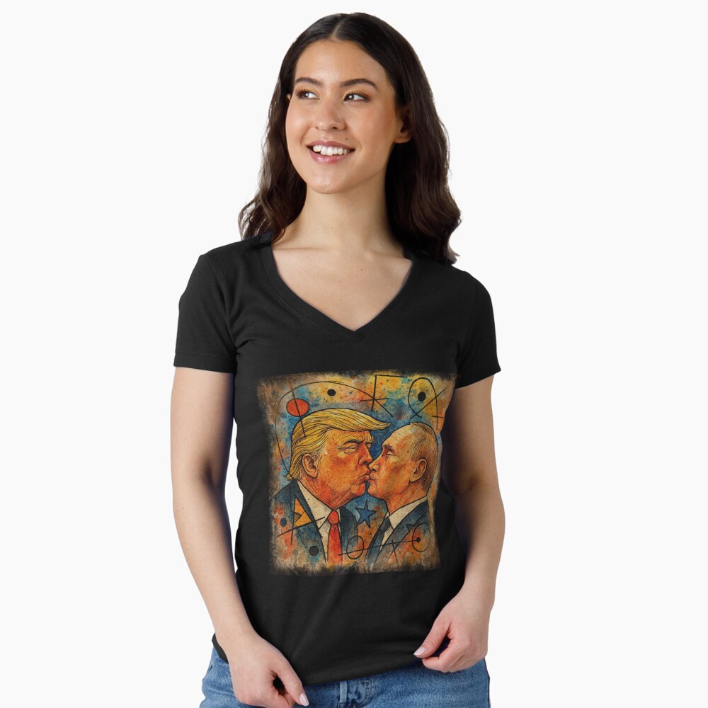 Item preview, Fitted V-Neck T-Shirt designed and sold by taletellerclub.