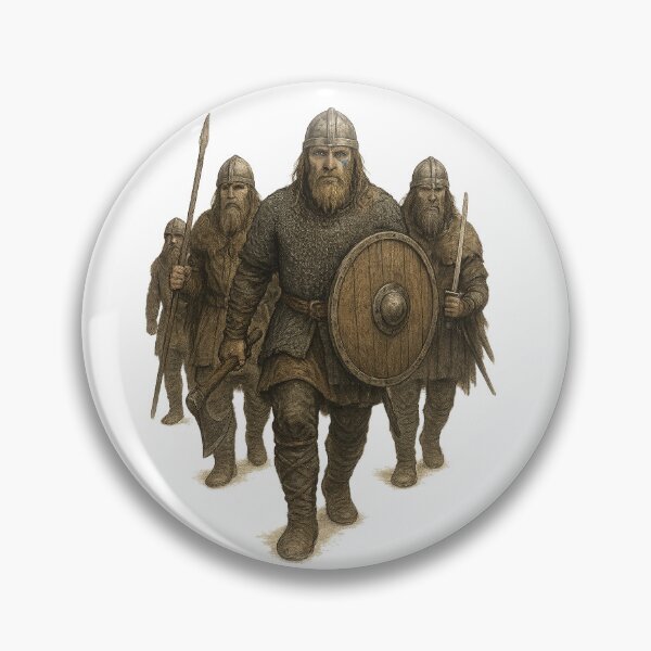 Item preview, Vikings Marching to War | Norse Warriors Artwork designed and sold by Frost & Forge.