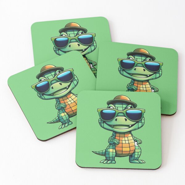 Item preview, geometric mosaic alligator designed and sold by designmari.