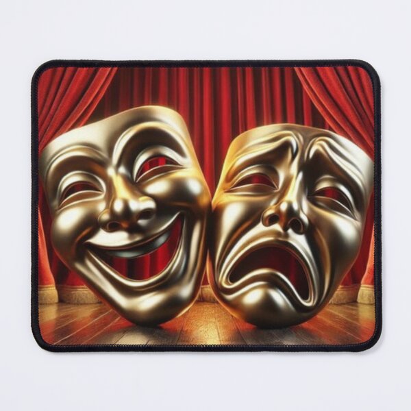 Item preview, Comedy and Tragedy Theater Masks designed and sold by BackgroundND.