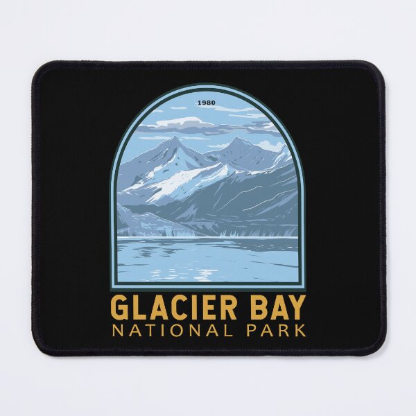 Item preview, Glacier Bay National Park Alaska Illustration Vintage Emblem designed and sold by KrisSidDesigns.