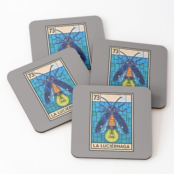 Item preview, Mexican Lottery Card 73 La Luciernaga The Firefly designed and sold by retrographics.