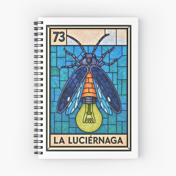 Item preview, Mexican Lottery Card 73 La Luciernaga The Firefly designed and sold by retrographics.