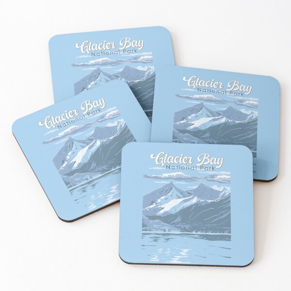 Item preview, Glacier Bay National Park Alaska Illustration Travel Art Vintage designed and sold by KrisSidDesigns.