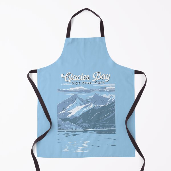 Item preview, Glacier Bay National Park Alaska Illustration Travel Art Vintage designed and sold by KrisSidDesigns.