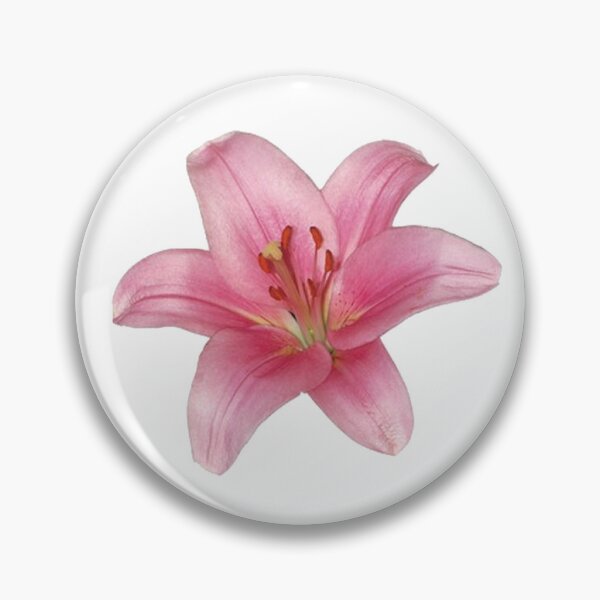 Item preview, pink lily flower sticker designed and sold by inainart.