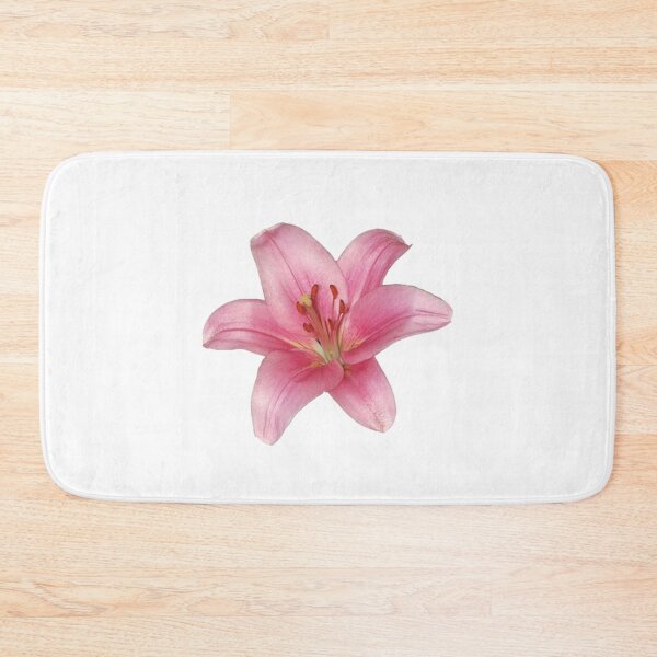 Item preview, pink lily flower sticker designed and sold by inainart.