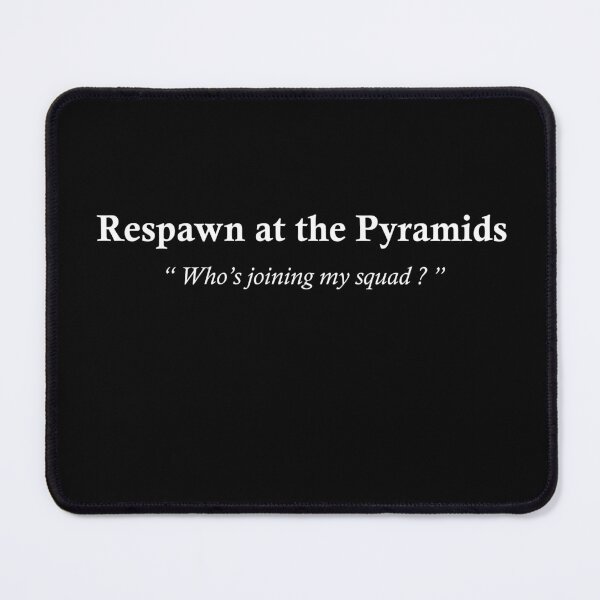 Item preview, Respawn at the Pyramids – Gamer Squad Ancient Egypt Design designed and sold by Egypt Karoft Tours.