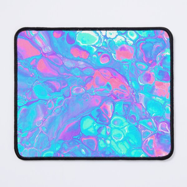 Item preview, Colorful Kawaii Vibes & Psychedelic Cells - Original Fluid Art Print designed and sold by marbledmoonart.
