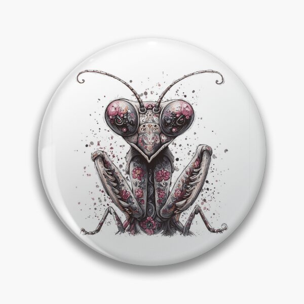 Item preview, Floral Mantis – Surreal Insect Art with Flowers and Patterns designed and sold by Melody Splash.