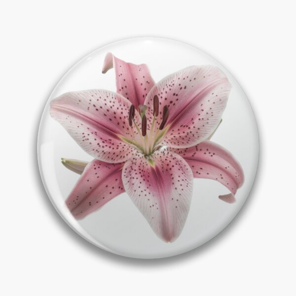 Item preview, spotted pink lily flower sticker designed and sold by inainart.
