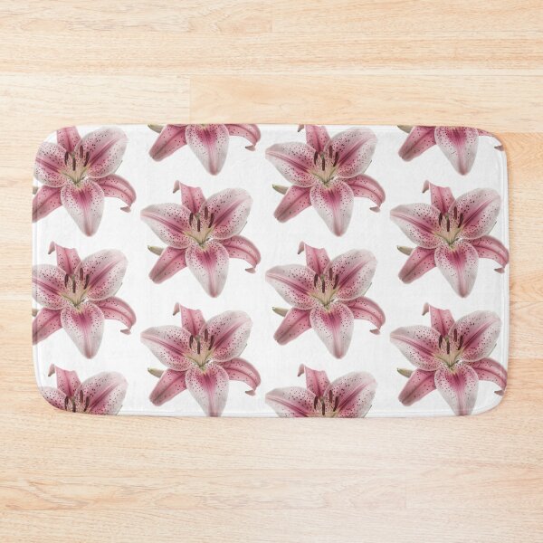 Item preview, spotted pink lily flower sticker designed and sold by inainart.