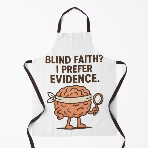 Item preview, Blind Faith? I Prefer Evidence – Funny Rationalist Brain Meme designed and sold by jelonkaa.