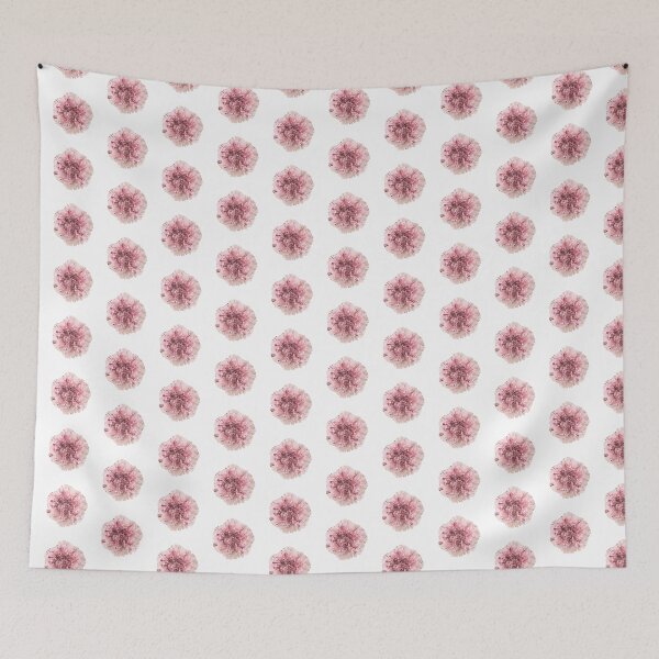 Item preview, pink carnation flower sticker designed and sold by inainart.