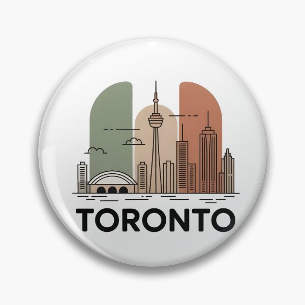 Item preview, Toronto City Skyline – Minimalist Earthy Travel Souvenir Design designed and sold by Paper Drip.