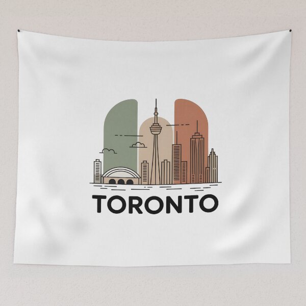Item preview, Toronto City Skyline – Minimalist Earthy Travel Souvenir Design designed and sold by Paper Drip.