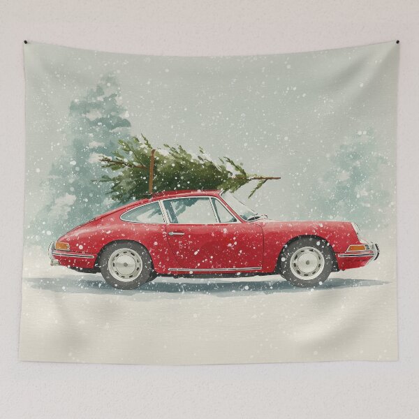Artikelvorschau, Porsche 911 964 Winter Wonderland Weihnachten entworfen und verkauft von blackdogshop.
