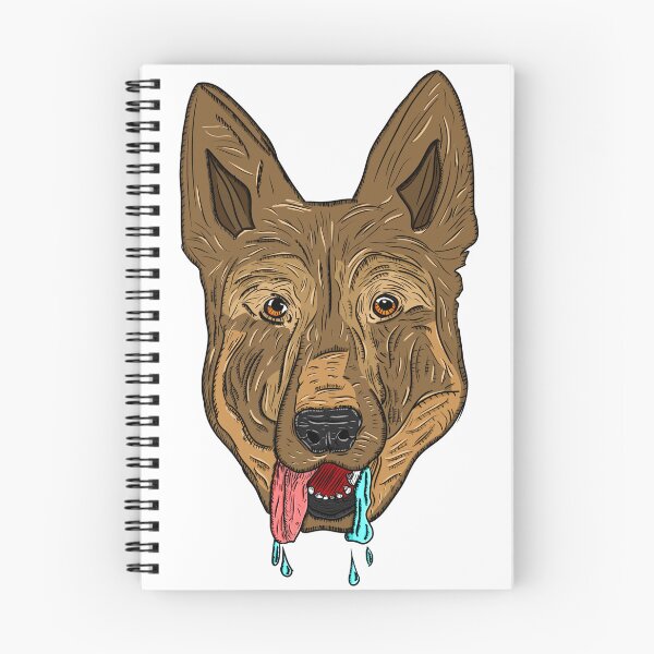 Item preview, German Shepherd slobbering designed and sold by nostakesart.