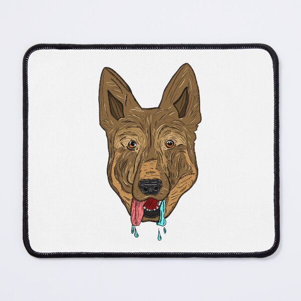 Item preview, German Shepherd slobbering designed and sold by nostakesart.