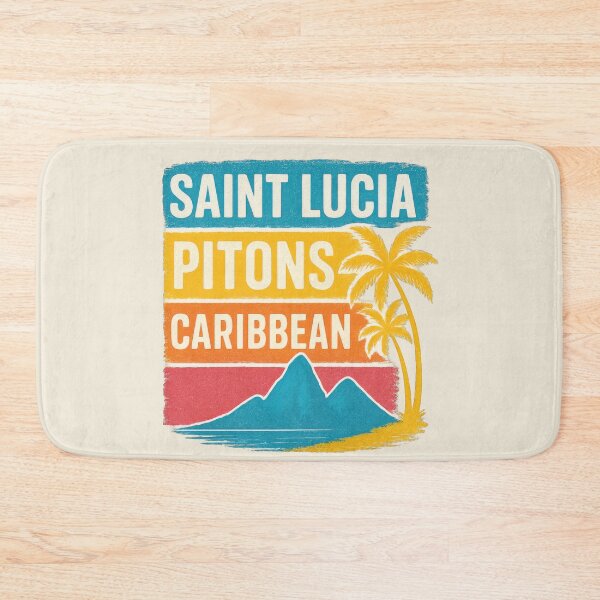 Item preview, Saint Lucia Pitons Vacation Caribbean Islands Souvenirs designed and sold by scicilysimonee.