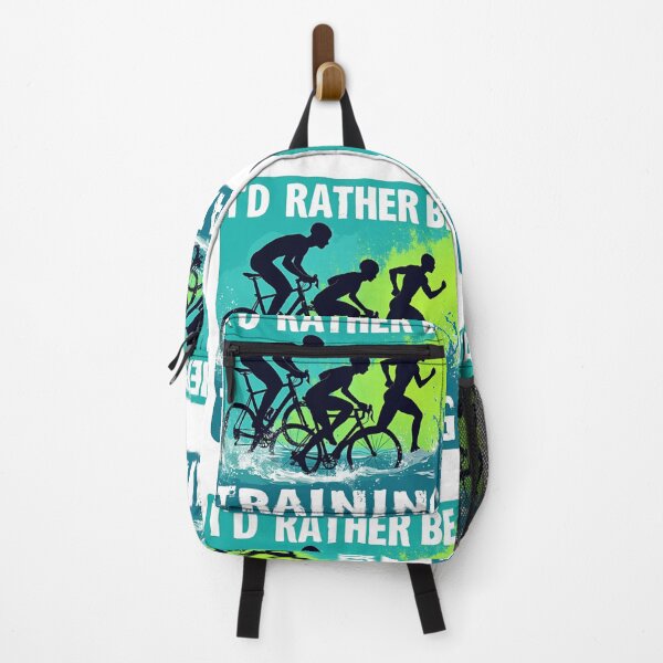 Item preview, I’d Rather Be Training – Triathlon Motivation Sticker designed and sold by Triathlongram.
