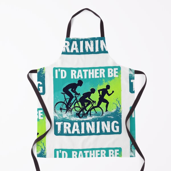 Item preview, I’d Rather Be Training – Triathlon Motivation Sticker designed and sold by Triathlongram.