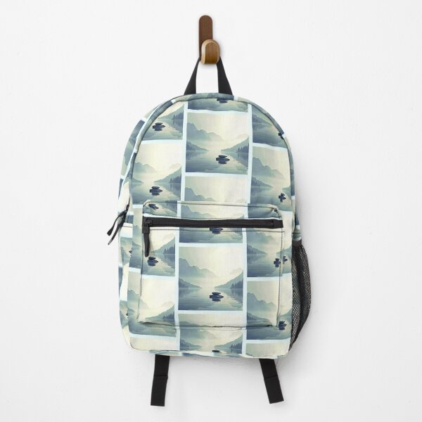 Item preview, Tranquil Mountain Lake Serenity designed and sold by Health And Fitness Posts e-Store.