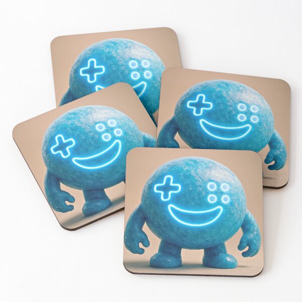 Item preview, Glitchcore Mood Ball — Ice Neon Character Design designed and sold by Tewksy Lab.