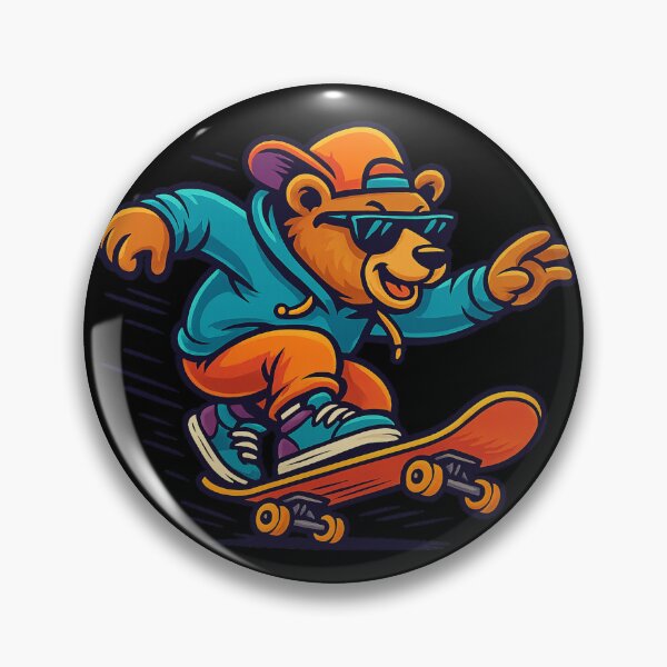 Item preview, Stylish Urban Skater Bear designed and sold by Ahau Designs.