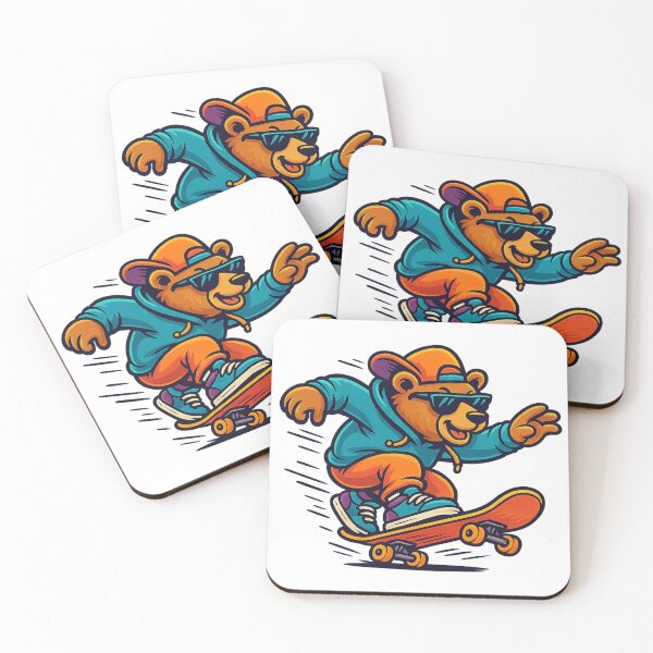 Item preview, Stylish Urban Skater Bear designed and sold by Ahau Designs.