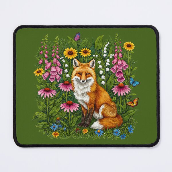 Item preview, Fox in a Field of Wildflowers designed and sold by TeeARTHY.