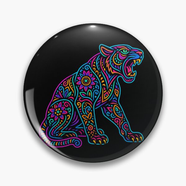 Item preview, Colorful Jaguar Alebrije designed and sold by Ahau Designs.