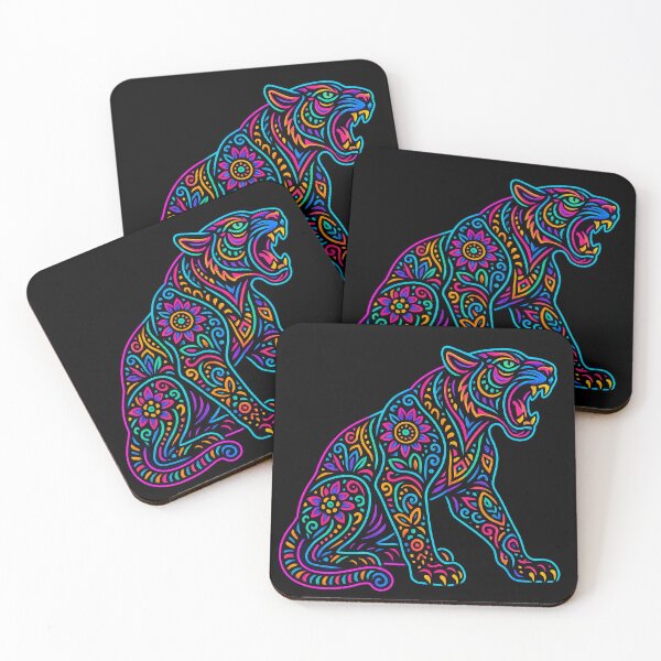 Item preview, Colorful Jaguar Alebrije designed and sold by Ahau Designs.