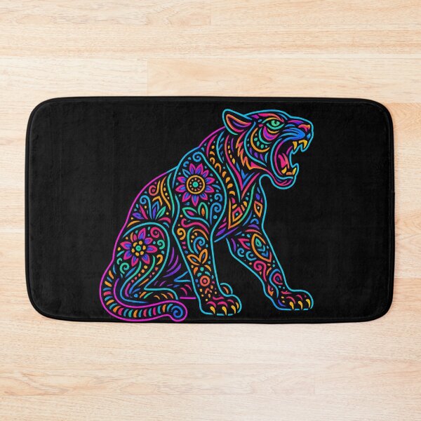 Item preview, Colorful Jaguar Alebrije designed and sold by Ahau Designs.