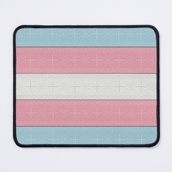 Item preview, Geometric Patterned Trans Flag designed and sold by FlyingJackalope.