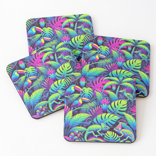 Item preview, Neon Mirage Jungle designed and sold by Silmoyo.